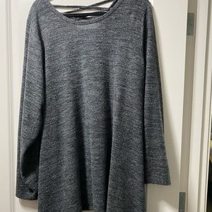 Torrid Size 4 Super Soft Plush Black Lattice Back Tee